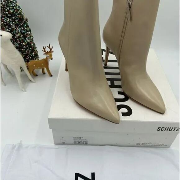 Women’s Schutz Mikki leather ankle boots size 7.5 made in Brazil - Picture 3 of 10